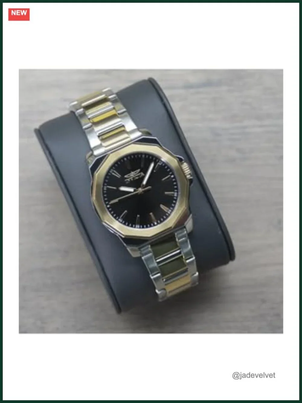 Quartz Analog Watch Crystal Glass Bracelet Buckle Water Resistant